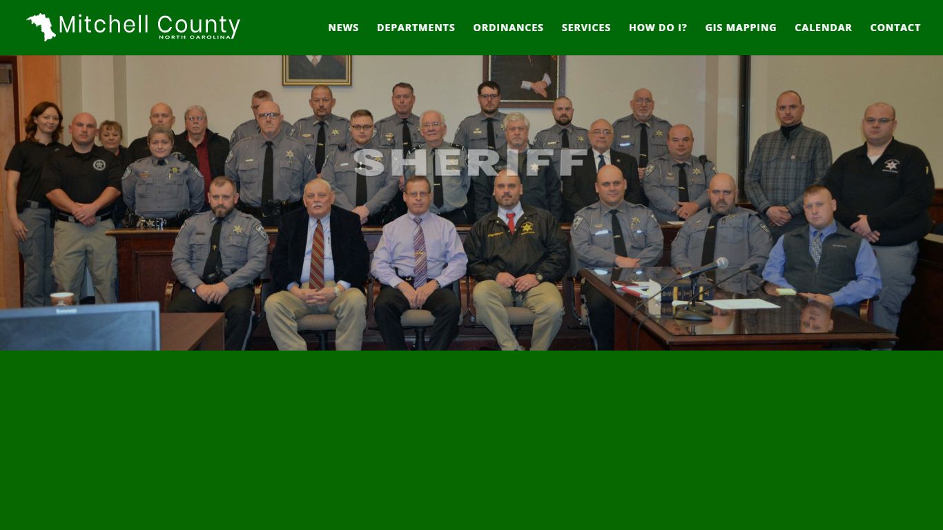Sheriff - Mitchell County, North Carolina